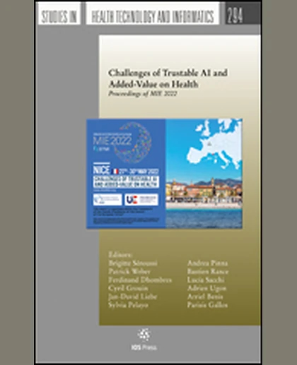 Challenges of Trustable AI and Added-Value on Health: Proceedings of MIE 2022, 1st Edition