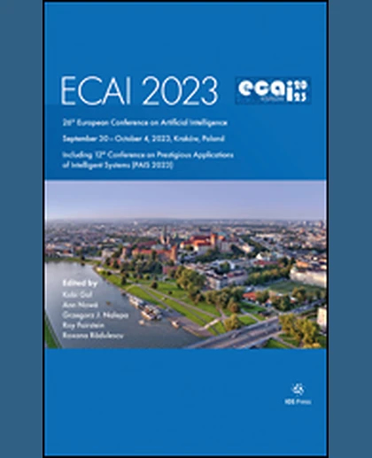 ECAI 2023: 26th European Conference on Artificial Intelligence, September 30 – October 4, 2023, Kraków, Poland – Including 12th Conference on Prestigious Applications of Intelligent Systems (PAIS 2023), 1st Edition