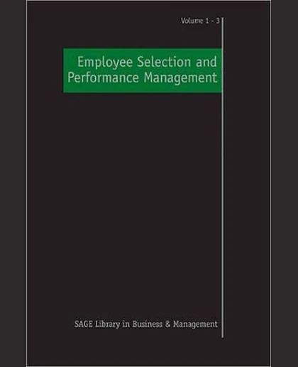 Employee Selection and Performance Management.