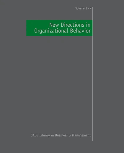 New Directions in Organizational Behavior, 1st Edition