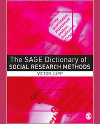 The SAGE Dictionary of Social Research Methods, 1st Edition