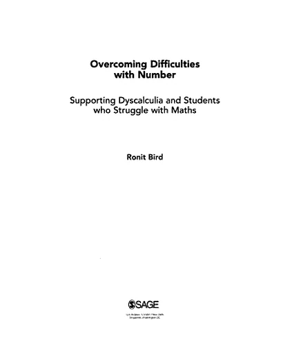 Overcoming Difficulties with Number: Text