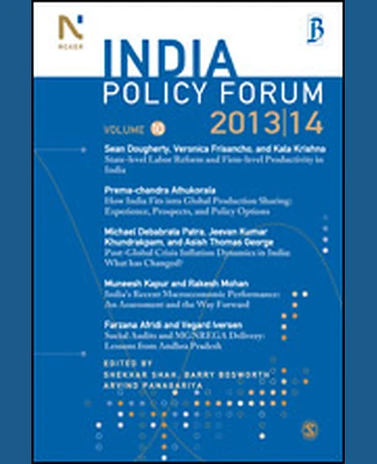 India Policy Forum. Volume 10, 2013/14