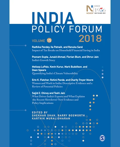 INDIA POLICY FORUM 2018: Volume 15.