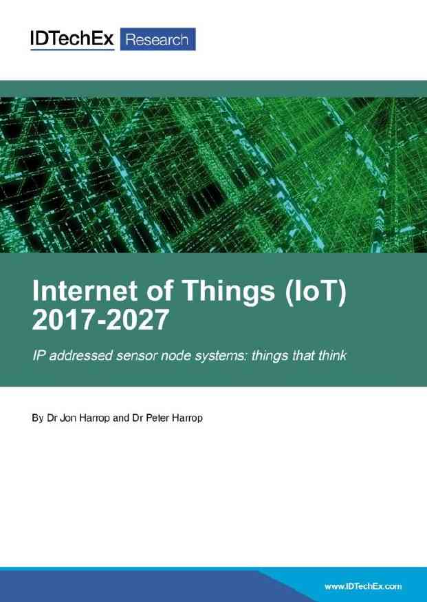 Internet of Things (IoT) 2017-2027