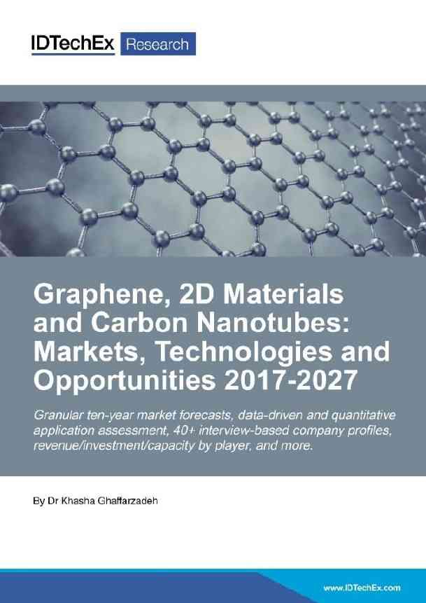 Graphene, 2D Materials and Carbon Nanotubes: Markets, Technologies and Opportunities 2017-2027