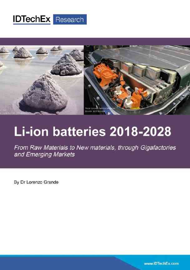 Li-ion Batteries 2018-2028