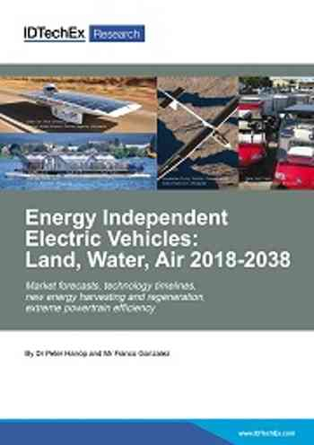 Energy Independent Electric Vehicles: Land, Water, Air 2018-2038