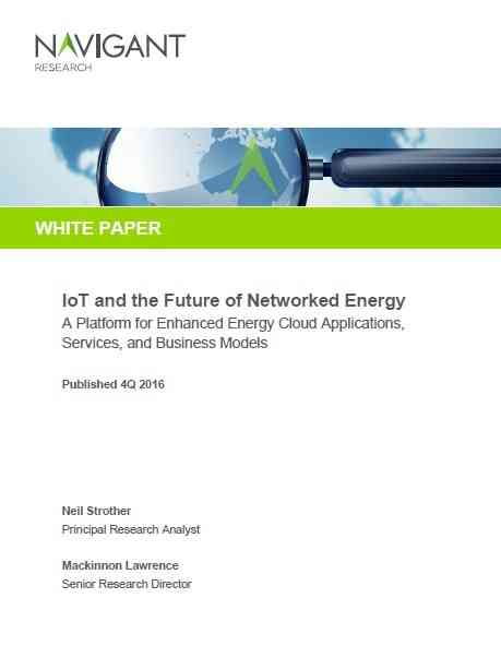 IoT and the Future of Networked Energy