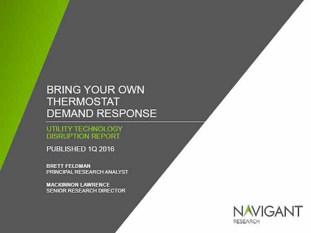 Bring Your Own Thermostat Demand Response