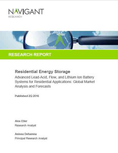 Residential Energy Storage