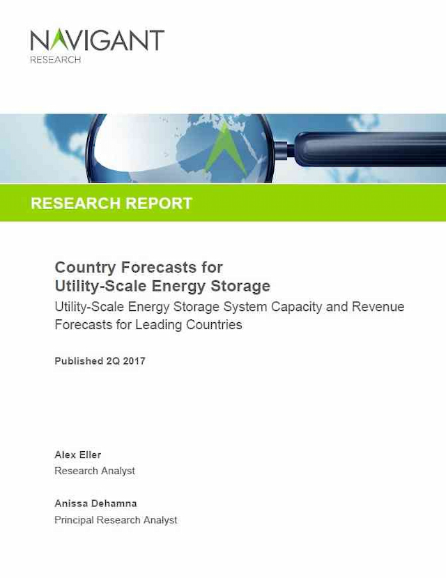 Country Forecasts for Utility-Scale Energy Storage