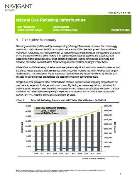 Natural Gas Refueling Infrastructure