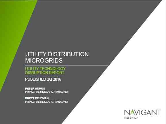 Utility Distribution Microgrids