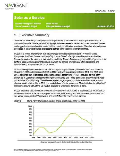 Solar as a Service