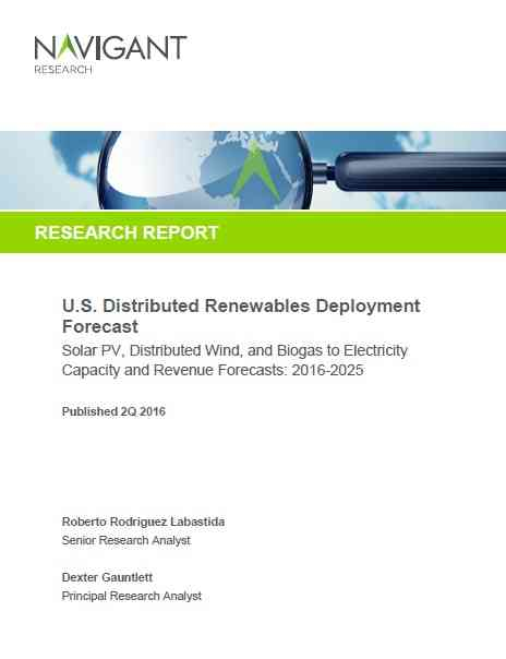 U.S. Distributed Renewables Deployment Forecast