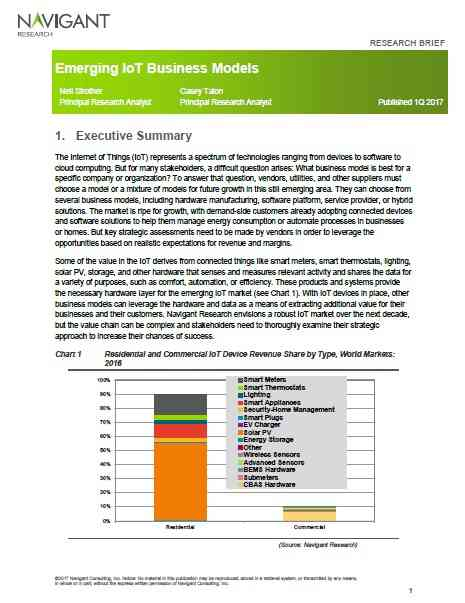 Emerging IoT Business Models