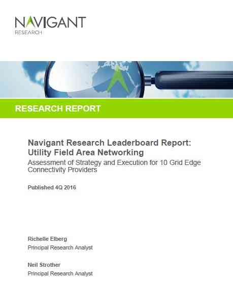 Navigant Research Leaderboard Report: Utility Field Area Networking