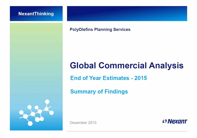 Global Commercial Analysis - End of Year Estimates - 2015