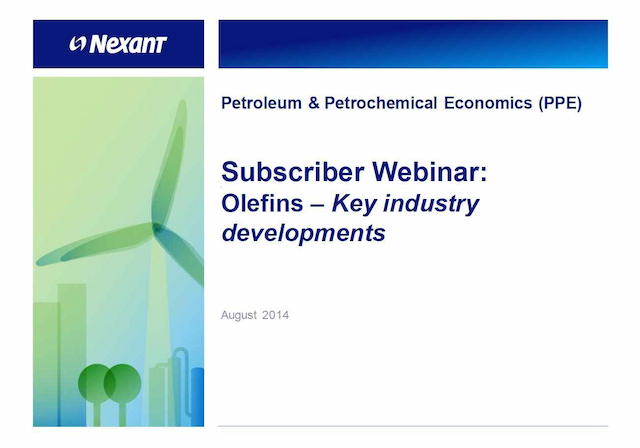 Webinar Presentation: Olefins - Key industry developments