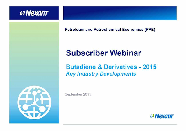 Webinar Presentation: Butadiene and Derivatives - Key Industry Developments