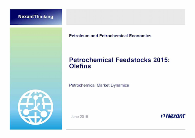 Petrochemical Market Dynamics - Olefin Feedstocks - 2015