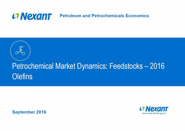 Petrochemical Market Dynamics - Olefin Feedstocks - 2016