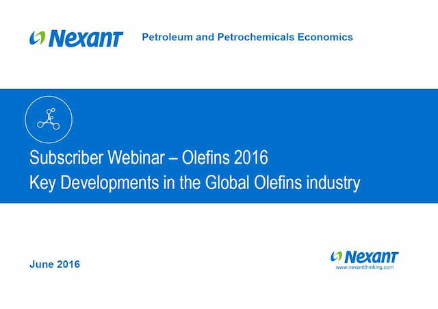 Webinar Presentation: Olefins - Key Industry Developments