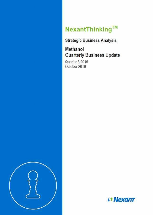 Methanol Quarterly Business Update - Q3 2016
