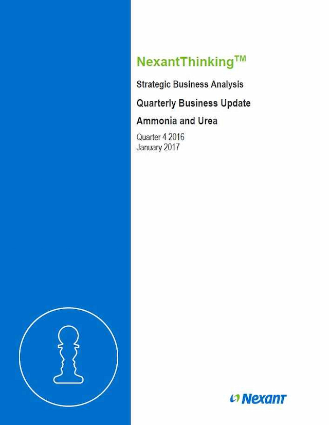 Ammonia and Urea Quarterly Business Update - Q4 2016