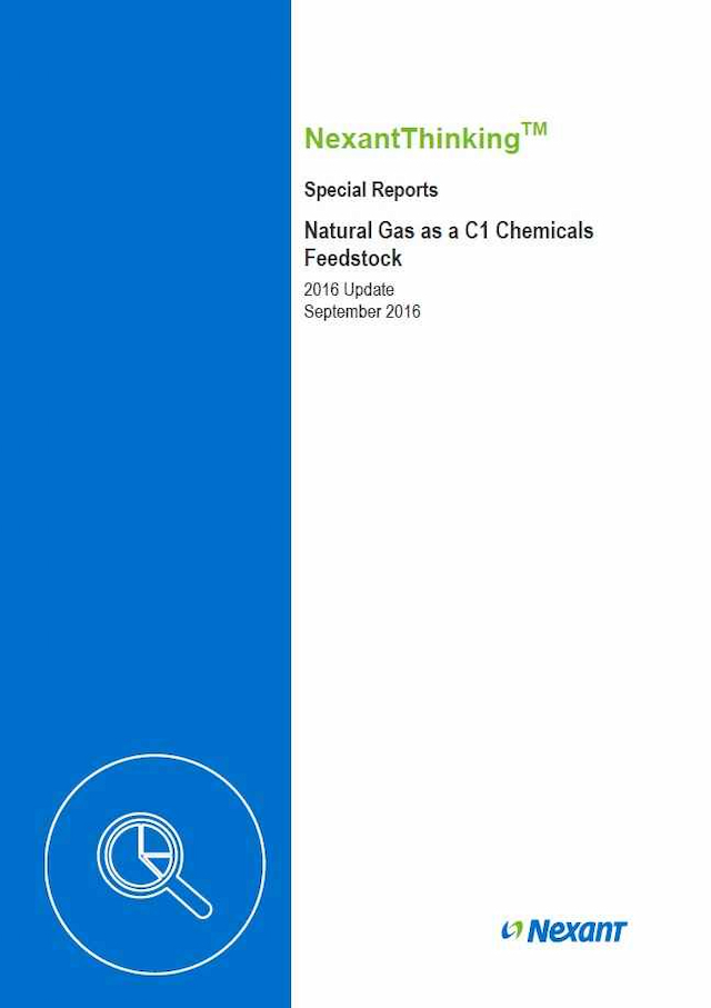 Natural Gas as a C1 Chemicals Feedstock - 2016 Update