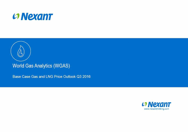 Base Case Gas and LNG Price Outlook - Q3 2016