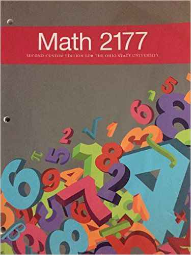 Math 2177 Second Custom Edition for The Ohio State University