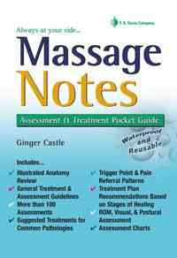 Massage Notes Assessment & Treatment Pocket Guide
