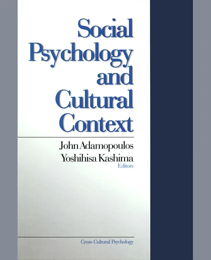 Social Psychology and Cultural Context