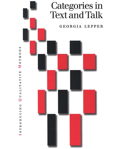 Categories in Text and Talk: A Practical Introduction to Categorization Analysis