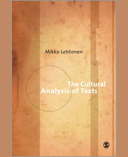 The Cultural Analysis of Texts, 1st Edition