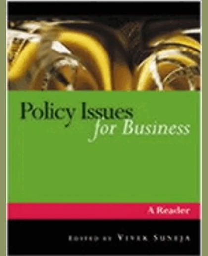 Policy Issues for Business: A Reader, 1st Edition