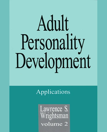Adult Personality Development: Volume 1: Theories and Concepts