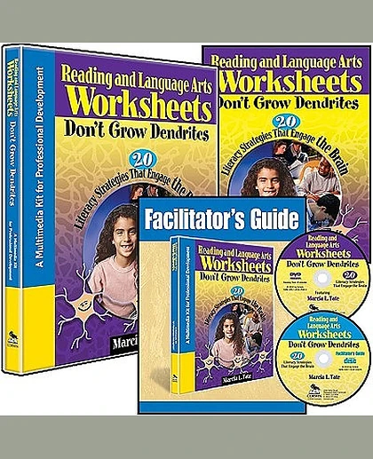 Reading and Language Arts Worksheets Don't Grow Dendrites: 20 Literacy Strategies That Engage the Brain: A Multimedia Kit for Professional Development