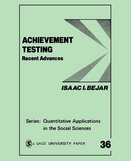 Achievement Testing: Recent Advances, 1st Edition
