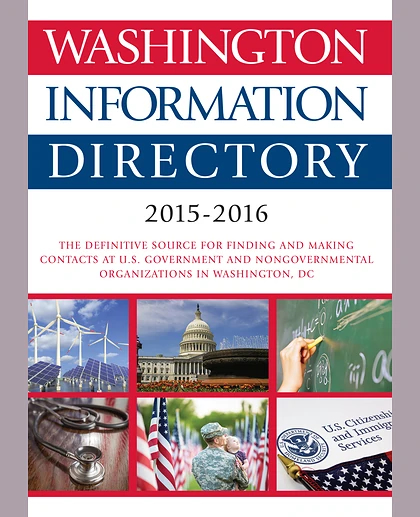 Washington Information Directory 2015-2016, 1st Edition