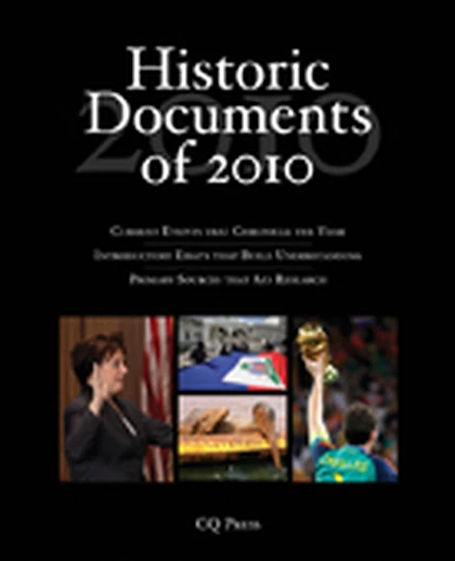 Historic Documents of 2010, 1st Edition