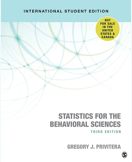 Statistics for the Behavioral Sciences, 3rd Edition