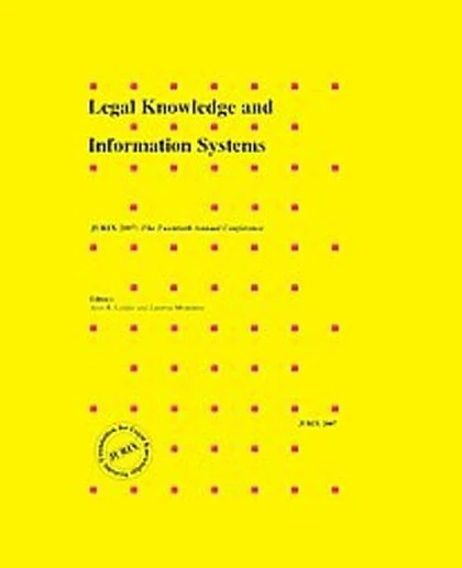 Legal Knowledge and Information Systems