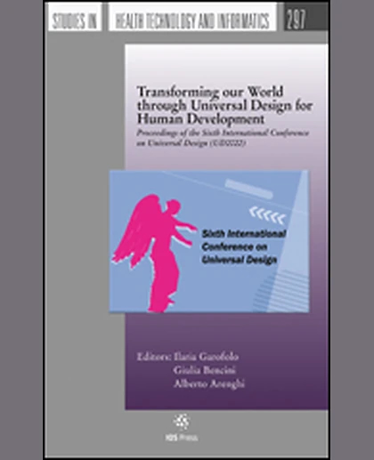 Transforming Our World Through Universal Design for Human Development: Proceedings of the Sixth International Conference on Universal Design (UD2022), 1st Edition