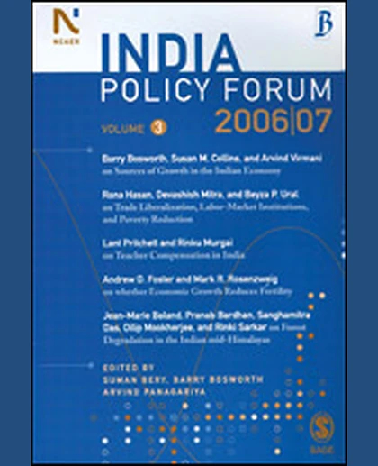 India Policy Forum 2006-07, 1st Edition