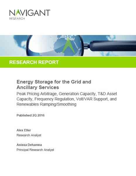 Energy Storage for the Grid and Ancillary Services
