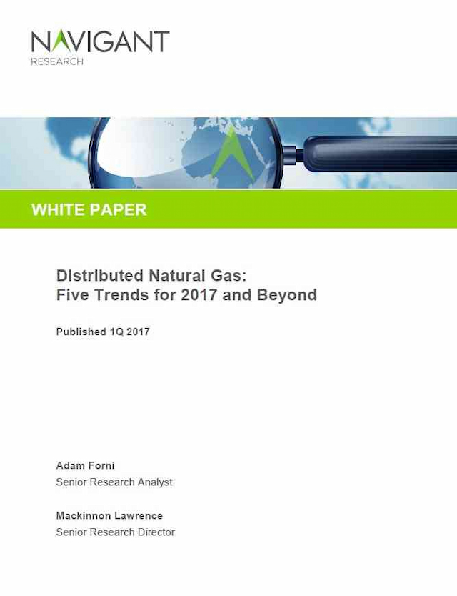 Distributed Natural Gas: Five Trends for 2017 and Beyond