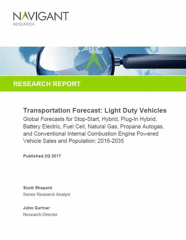 Transportation Forecast: Light Duty Vehicles